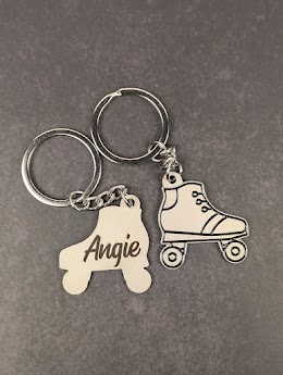 Custom name skate keychain