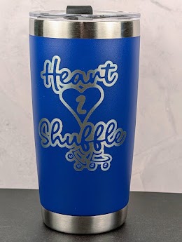 Red Heart2Shuffle tumbler